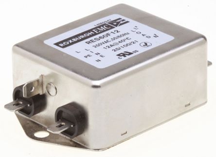 Roxburgh EMC - RES60F12 - Roxburgh EMC RES60 ϵ 12A 250 V , DC to 400Hz ̰װ RFI ˲ RES60F12, Fast-OnӶ		