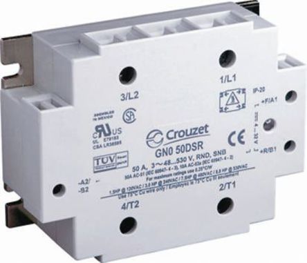 Crouzet - GN050DSR - Crouzet 50 A ̰װ ̵̬ GN050DSR, SCR, 530 V Чֵ		