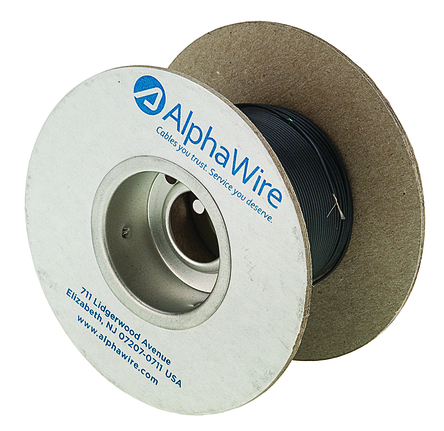 Alpha Wire - 6821 BK005 - Alpha Wire 30m ɫ 26 AWG о ڲߵ 6821 BK005, 0.14 mm2 , 7/0.16 mm оʾ, 300 V		