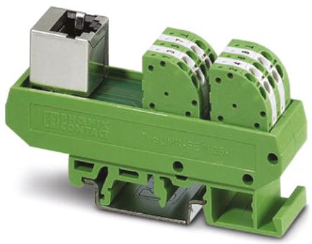 Phoenix Contact - 2900682 - Phoenix Contact 2900682 8 RJ45 DIN 찲װ ĸ ӿģ, 48 V /ֱ, 4A		