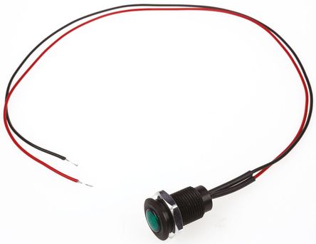 Oxley - OXL/CLH/100/24AC/FL30/GN - Oxley OXL/CLH/100/24AC/FL30/GN 7.1 mm Ƕʽ ɫ LED ָʾ, ߽Ӷ, 10.15mmװ׳ߴ, 24 V 		