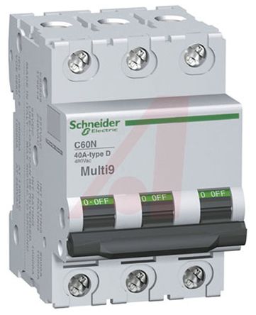 Schneider Electric - MG24470 - Schneider Electric C60 ϵ 3 25 A MCB ΢Ͷ· MG24470, 5 kA @ 480/277 V  Ͽ, C բ		