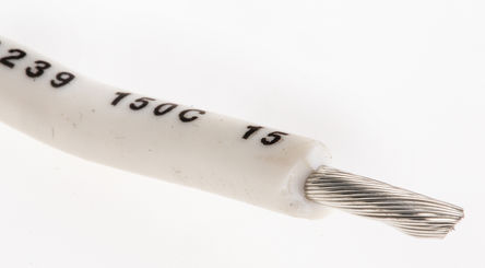 Alpha Wire - 391245 WH005 - Alpha Wire 30m ɫ 12 AWG UL3239 о ڲߵ 391245 WH005, 3.29 mm2 , 65/0.25 mm оʾ, 15 kV ֱ		