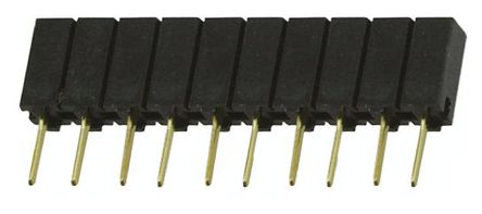 Samtec - SSA-110-S-G - Samtec SSA ϵ 1 10· ֱ 2.54mmھ ͨ ӡˢ· SSA-110-S-G, Ӷ˽, ԰		