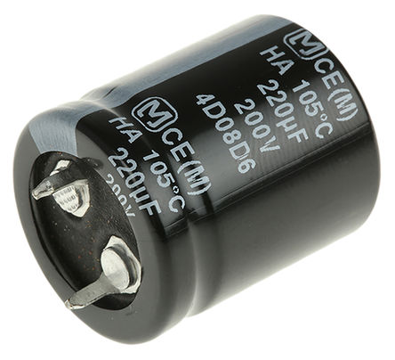 Panasonic - ECEC2DA221BJ - Panasonic HA ҧʽ ϵ 200 V 220F ͨ  ECEC2DA221BJ, 20%ݲ, +105C		