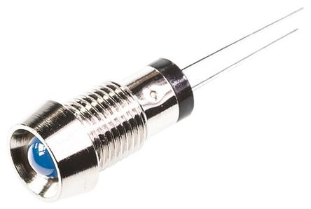 Marl - 573-520-04 - Marl 573-520-04 5 mm  ɫ LED ָʾ, ŽӶ, 8mmװ׳ߴ, 4.5 V		