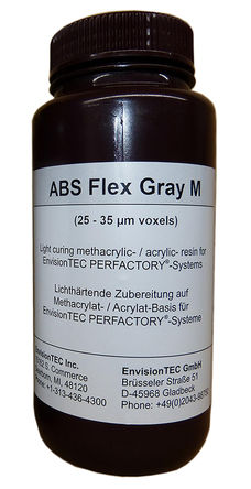 envisionTEC - ABS FLEX GRAY M - EnvisionTEC ɫ ABS  M 3D ӡ֬ HTM140 M Micro XL 3D Printer Resin,  Perfactory Micro XL		