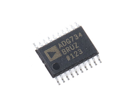 Analog Devices - ADG734BRUZ - Analog Devices ADG734BRUZ ģ⿪, ĵ˫, 3 V 5 VԴ, 20 TSSOPװ		