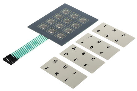 Apem - CCM12TR - IP65 12键 小型键盘		