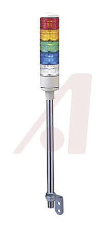 Patlite - LES-302AW-RYG - Patlite LES ϵ LED ű LES-302AW-RYG, 3 Ԫ, ɫɫɫ, 24 V /ֱԴ		