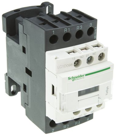 Schneider Electric - LC1D098F7 - Schneider Electric Tesys D LC1D ϵ�� �Ӵ��� LC1D098F7, 2 ����/2 ���մ���, 9 A, 110 V ������Ȧ		
