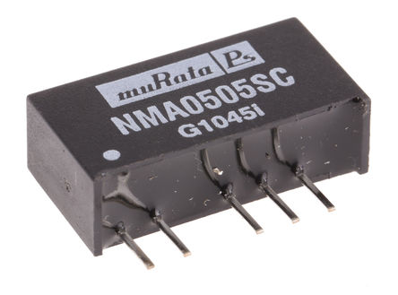 Murata Power Solutions - NMA0505SC - Murata Power Solutions NMA ϵ 1W ʽֱ-ֱת NMA0505SC, 4.5  5.5 V ֱ, 5V dc, 100mA, 1kVѹ, 69%Ч		