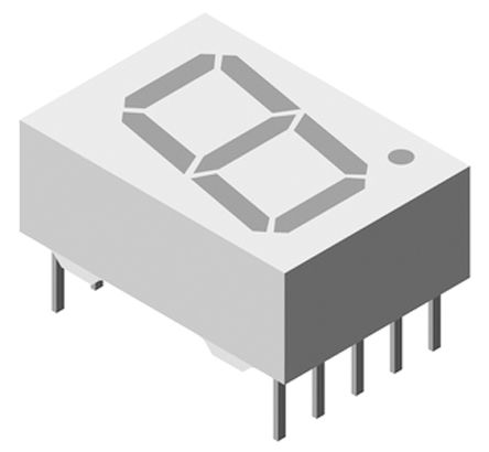 Vishay - TDSO5160 - Vishay 1ַ 7  Ⱥɫ LED  TDSO5160, 5 mcd, 13mmַ, ͨװװ		