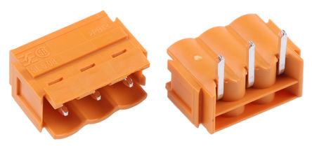 Weidmuller - SL 5.08/3/90B4.5 -1515060000 - Weidmuller OMNIMATE SL ϵ 3· 5.08mmھ (1) ֱ PCB ߶ӿ 1515060000, Ӷ˽, 12A, ͨ		