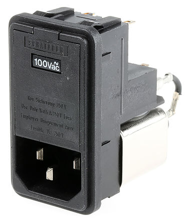 Schaffner - FN370-6-21 - Schaffner Ƕʽ IEC/EN 60939 IEC ˲ ͷ FN370-6-21, 5 x 20mm۶, Ӷ˽, 6A, 250 V 		