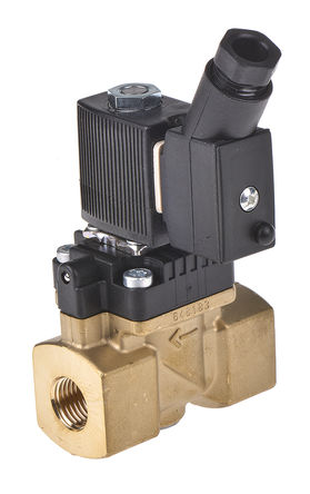 Burkert - 143306 - Burkert 6211 ϵ 2˿ ͭ ŷ 143306, 10 bar, 1/4in˿, NC, 24 V ֱ		