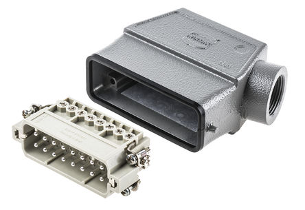 Harting - 09200160540+09200162612 - Harting Han A ϵ 16 + PE  ͷ 󸺺ɵԴ׼ ׼ 09200160540+09200162612, PG16 Ƴߴ, 16A, 250 V 		