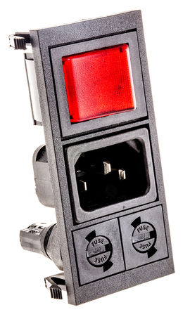 Bulgin - BZV03/Z0000/06 - Bulgin Ƕʽ C14 IEC ͷ BZV03/Z0000/06, 10A, 250 V 		