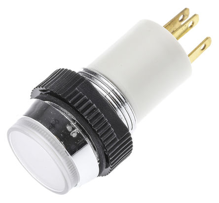 Signal Construct - SKCE 16214 - Signal Construct SKCE 16214 16 mm ͹ ɫ/ɫ LED ָʾ, ƬӶ, 14.5mmװ׳ߴ, 24  28 V		