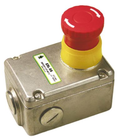 IDEM - 232001 - IDEM ESL ϵ IP67, IP69K ť 232001, šøλ, ɫ/δͿ 40mm Բΰťͷ, 2 /2 		