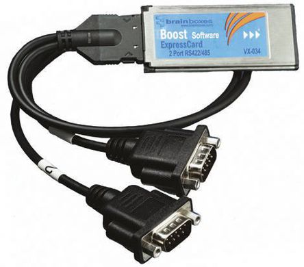 Brainboxes - VX-034 - Brainboxes 2˿ RS422, RS485 а, ExpressCardӿ, 921.6kbit/s		