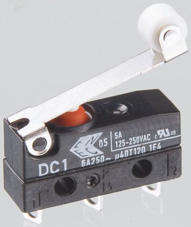 ZF - DC1C-A1RC - ZF DC1C-A1RC ˫ - / ָܸ ΢, 6 A @ 250 V 		