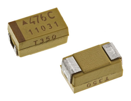AVX - TPSC476K016R0350 - AVX TPS ϵ 47F 10% SMD  TPSC476K016R0350, 16 V ֱ, 6032-28 װ, 350m ESR, +125C		