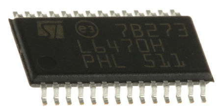 STMicroelectronics - L6470H - STMicroelectronics  IC L6470H, Stepper, 3A, 125kHz, 8  45 V		