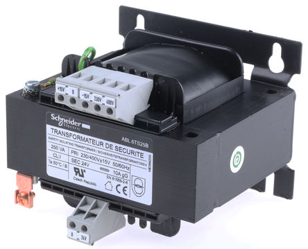 Schneider Electric - ABL6TS25B - Schneider Electric 250VA DIN 尲װѹ ABL6TS25B, 1, :230V ac, 400V ac μ:24V ac, 		