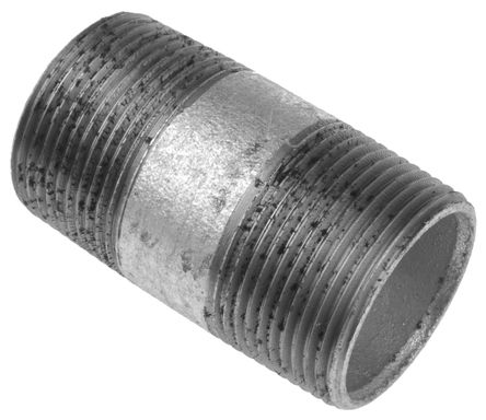 RS Pro - BARREL NIPPLE GALVANISED 11/4" - RS Pro BARREL NIPPLE GALVANISED 11/4" ɶͷ Ͳƽͷ, 1-1/4 in BSPT  (ͷ1), 1-1/4 in BSPT  (ͷ2)		