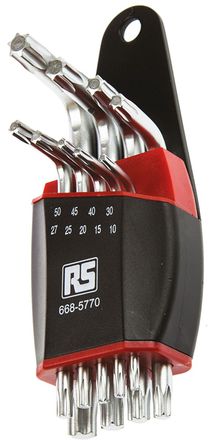 RS Pro - WHT0006 - RS Pro 9   L״  Torx ׼ WHT0006, ںT10T15T20T25T27T30T40T45T50ߴ		