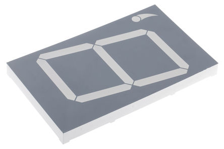 Kingbright - SA50-21EWA - Kingbright 1ַ 7  ɫ LED  SA50-21EWA, 21 mcd, ҲС, 127mmַ, ͨװװ		