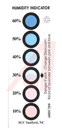 SCS - 6HIC200 - SCS 6HIC200 200װ Ӣ īֽȻ ESD ǩ "Humidity Indicator", 1.56 x 4.75in		