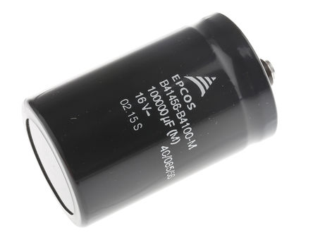 EPCOS - B41456B4100M - EPCOS B41456 ϵ 16 V ֱ 0.1F  B41456B4100M, 20%ݲ, 5m(ֵ), +85C		