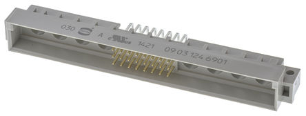 Harting - 09031246901 - Harting 24 + 8 · 2.54mm ھ ֱ DIN 41612 ͷ 09031246901, M C2ȼ, Ӷ˽, 2A		