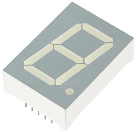 Kingbright - SC10-21CGKWA - Kingbright SC10 ϵ 1ַ 7  ɫ LED  SC10-21CGKWA, 95 mcd, ҲС, 25.4mmַ, ͨװװ		