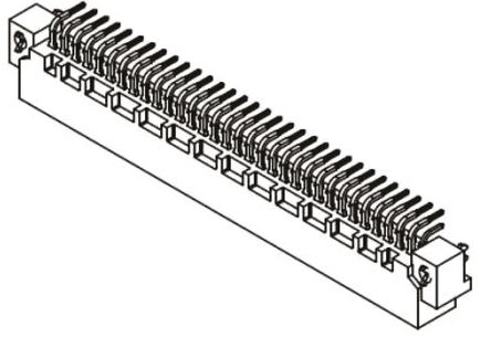 Harting - 09023646921 - Harting 09 03 ϵ 2  64 · 2.54mm ھ ֱ DIN 41612 ͷ 09023646921, B C2ȼ, Ӷ˽, 2A		