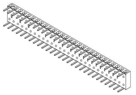 Samtec - BCS-128-L-S-HE - Samtec BCS ϵ 1 28· ֱ 2.54mmھ ͨ ӡˢ· BCS-128-L-S-HE, ͨ׶˽, ԰		