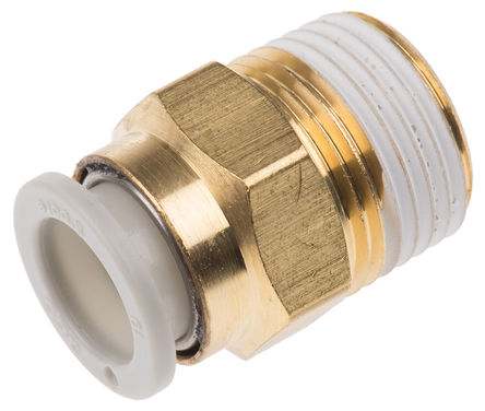 SMC - KQ2H10-03AS - SMC KQ2 ϵ KQ2H10-03AS ͭ ֱ-, R 3/8 , ʽ 10 mm, -5  +60C		