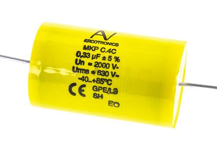 KEMET - C4CAWUD3330AA1J - KEMET C4C ϵ 330nF ۱ϩ (PP) C4CAWUD3330AA1J, 5%, 2 kV ֱ, ͨ, 28.5mmֱ		