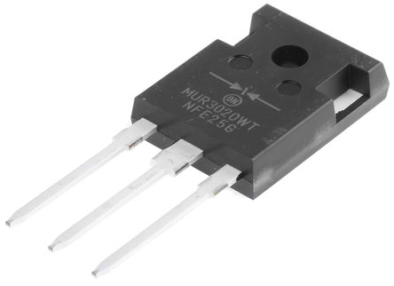 ON Semiconductor - MUR3020WTG - ON Semiconductor MUR3020WTG , Io=30A, Vrev=200V, 35ns, 3 TO-247װ		