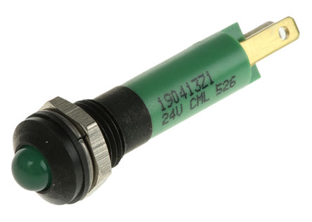 CML Innovative Technologies - 190413Z1 - CML Innovative Technologies 190413Z1 5 mm ͹ ɫ LED ָʾ, 8mmװ׳ߴ, 24 V /ֱ		