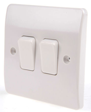 MK - K4872 WHI - MK Logic Plus ϵ 2 Ⱥ 2 · BS ׼ IP2X 10 A 250 V  ɫ  ؼȩ ҡ ƿ K4872 WHI, ƽӰװ, 1, ϵݶӶ		