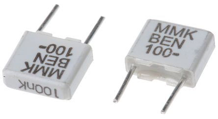 KEMET - MMK5104K100J01L4BULK - KEMET MMK ϵ 100nF ͨ PET  (PET) MMK5104K100J01L4BULK, 10%ݲ, 63 V 100 V , -55  +100 C		