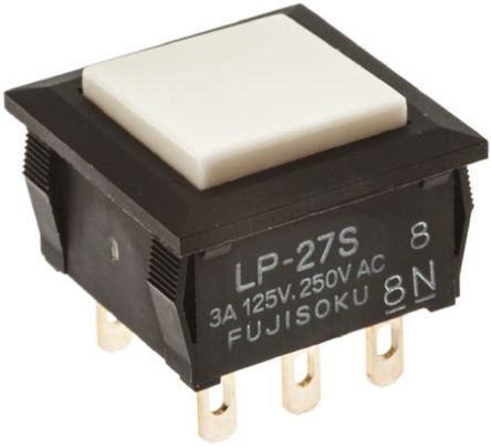 Fujisoku - LP2S-27S-W-Z - Fujisoku LP2S-27S-W-Z ɫ  -  ˫˫ 尲װ ť, 3 A@ 125/250 V 3 A@ 30 V ֱ		