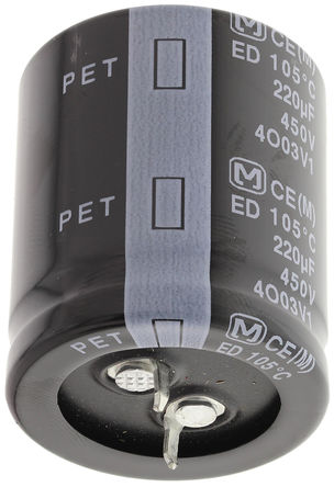 Panasonic - EETED2W221KJ - Panasonic TS ҧʽ ϵ 450 V ֱ 220F ͨ  EETED2W221KJ, 20%ݲ, 603m(ֵ), +105C		