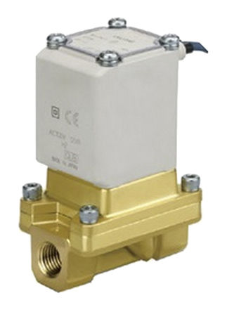 SMC - VXS245FGA - SMC VXS ϵ 2˿ ͭ ŷ VXS245FGA, 1/2in˿, NC, 24 V ֱ		