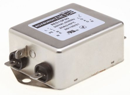 Roxburgh EMC - RES10F20 - Roxburgh EMC RES10 ϵ 20A 250 V , DC to 400Hz ̰װ RFI ˲ RES10F20, Fast-OnӶ		