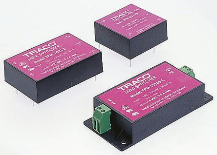 TRACOPOWER - TPM 30124 - TRACOPOWER 30W  ǶʽģʽԴSMPS TPM 30124, 100  375 V dc, 85  264 V ac, 24V dc, 1.3A		