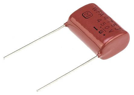 Panasonic - ECWF2W475JA - Panasonic ECWF(A) 系列 4.7μF 聚丙烯电容器 (PP) ECWF2W475JA, ±5%, 450 V 直流, 通孔		